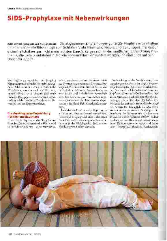 Vorschauseite 1: SIDS-Prophylaxe mit Nebenwirkungen