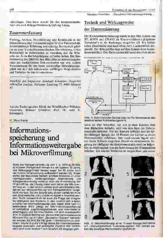 Vorschauseite 5: Grundsätze der Mikroarchivierung u. Organisation für das Krankenhaus