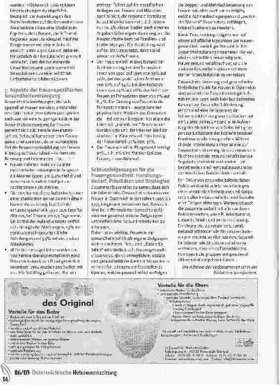 Vorschauseite 3: Lebensund Gesundheitssituation von Frauen in Osterreich