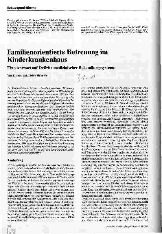 Vorschauseite 5: Wohin und wozu rehabilitieren wir kranke Kinder und Jugendliche?