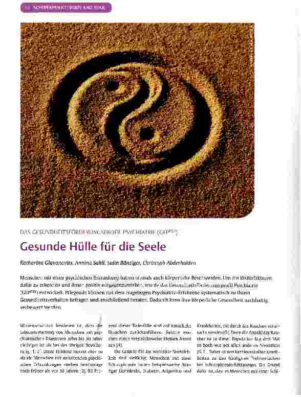Vorschauseite 1: Gesunde Hülle für die Seele