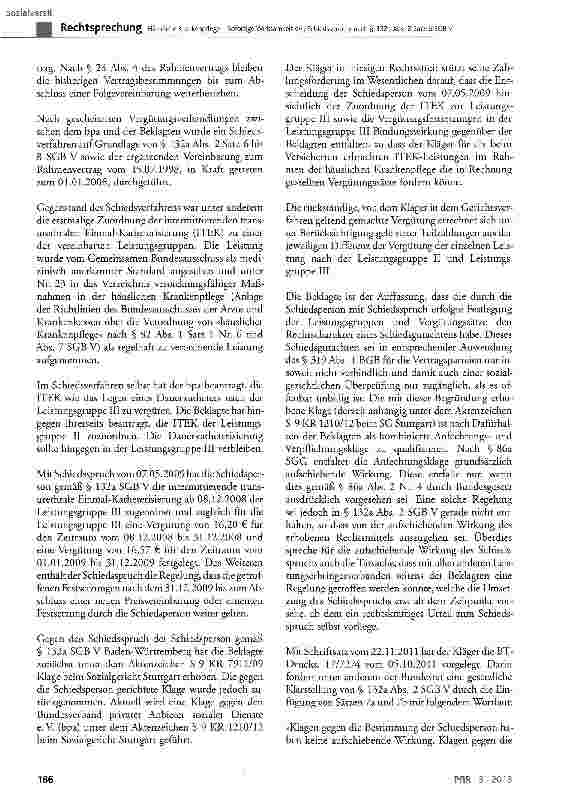Vorschauseite 3: Häusliche Krankenpflege - Sofortige Wirksamkeit des Schiedsspruchs nach § 132a Abs. 2 Satz 6 SGB V