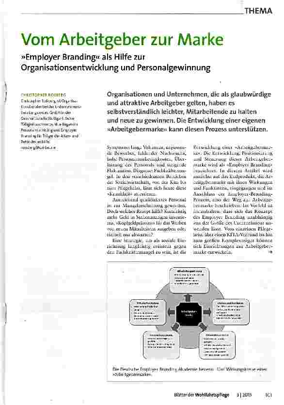Vorschauseite 1: Vom Arbeitgeber zur Marke