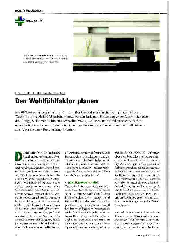 Vorschauseite 1: Den Wohlfühlfaktor planen