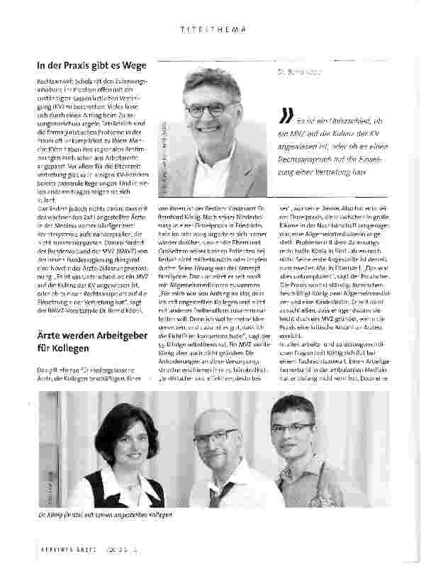 Vorschauseite 3: Ambulant, aber angestellt