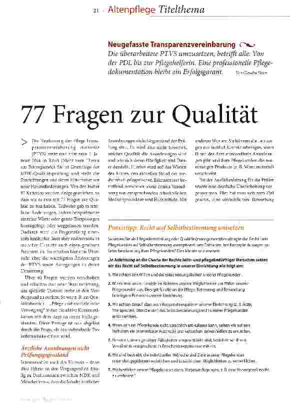 Vorschauseite 1: 77 Fragen zur Qualität