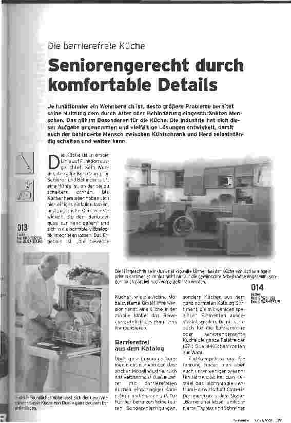 Vorschauseite 1: Seniorengerecht durch komfortable Details