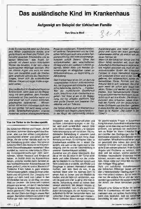 Vorschauseite 1: Das Ausländerkind im Krankenhaus