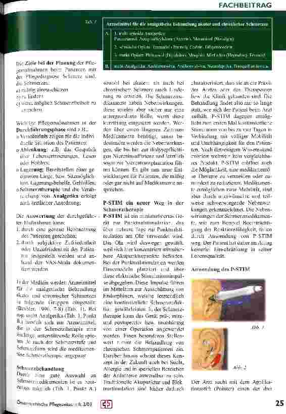 Vorschauseite 2: Neue Wege in der modernen Schmerzbehandlung