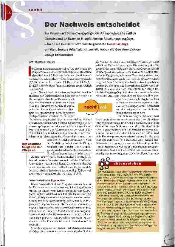 Vorschauseite 1: Der Nachweis entscheidet