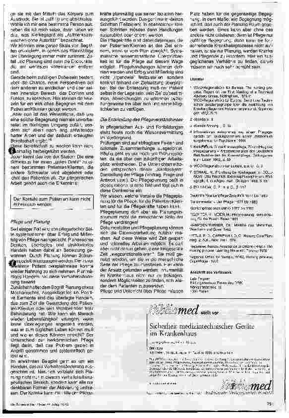 Vorschauseite 4: Pflegeplanung und deren Auswirkungen auf die Pflege in der Psychiatrie