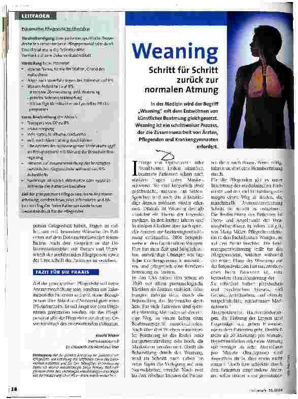Vorschauseite 1: Weaning
