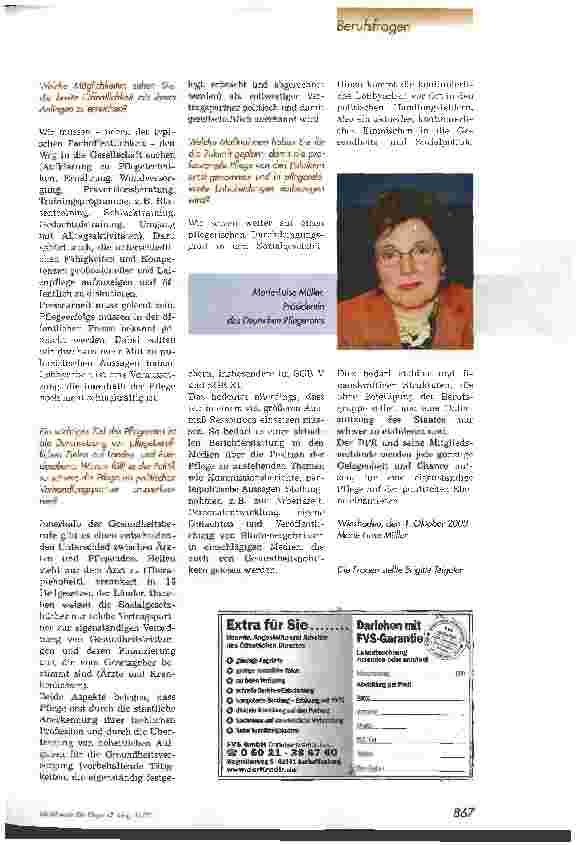 Vorschauseite 2: Ein kontinuierliches Einmischen in die Gesundheitsund Sozialpolitik ist notwendig