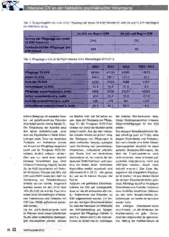 Vorschauseite 4: Intensive Case Management an der Nahtstelle zwischen stationärer und ambulanter psychiatrischer Versorgung