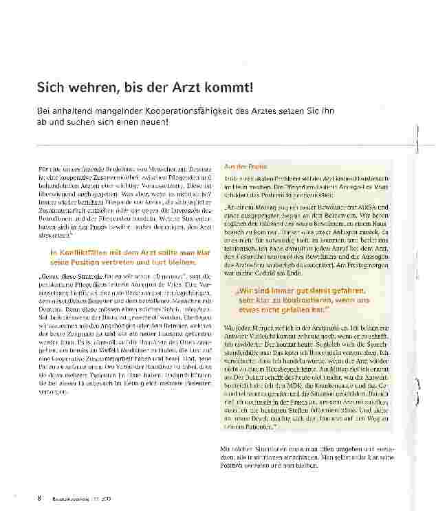 Vorschauseite 1: Sich wehren, bis der Arzt kommt!