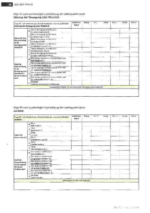 Vorschauseite 4: WTELQ - Assessment zur Erfassung von Lebensqualität auf Grundlage der wundund therapiebedingten Einschränkungen