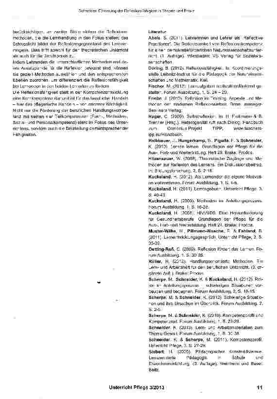 Vorschauseite 4: Förderung der Reflexionsfähigkeit in Theorie und Praxis