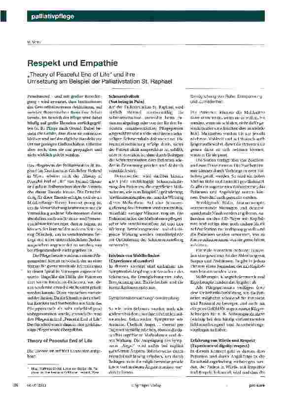 Vorschauseite 1: Respekt und Empathie
