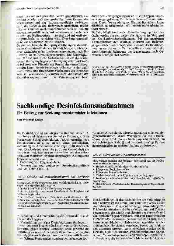 Vorschauseite 1: Sachkundige Desinfektionsmaßnahmen