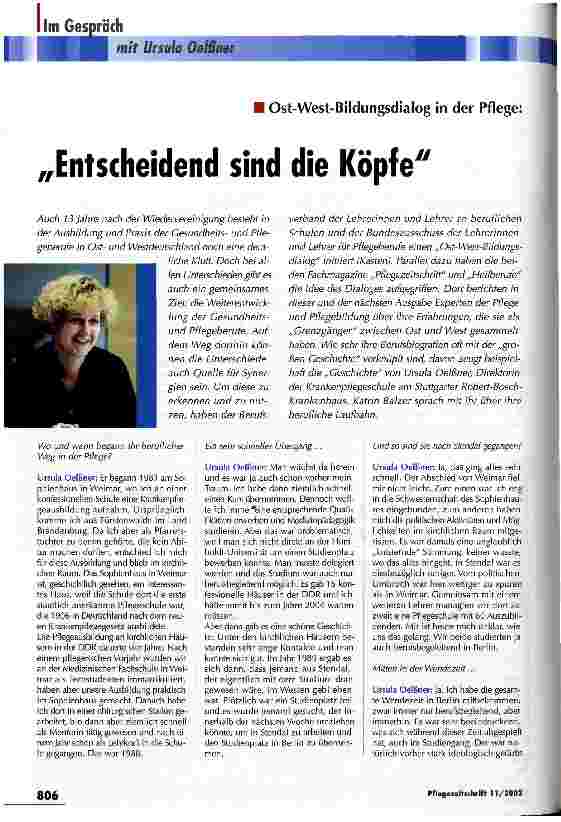 Vorschauseite 1: Entscheidend sind die Köpfe