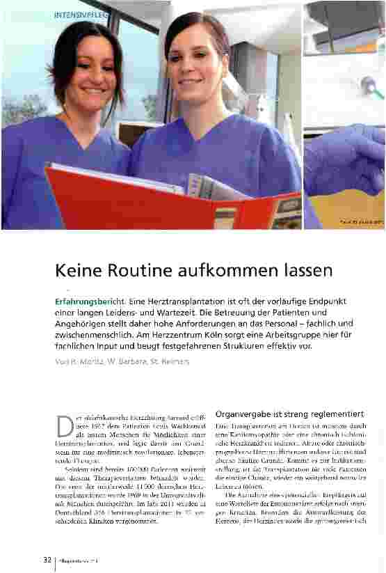 Vorschauseite 1: Keine Routine aufkommen lassen