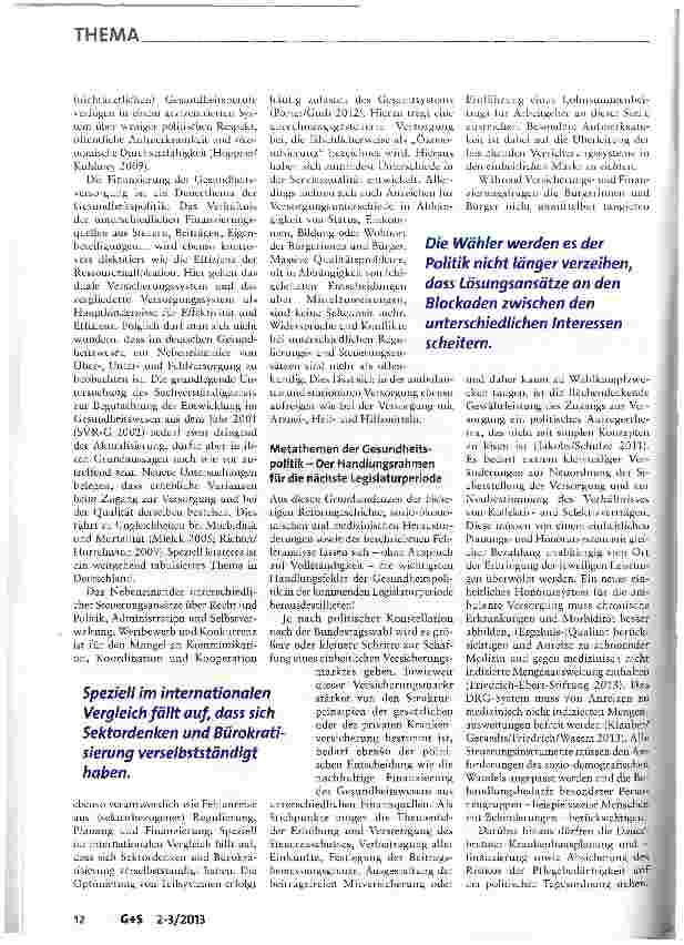 Vorschauseite 4: Das Gesundheitswesen im Wandel - Herausforderungen und Reformnotwendigkeiten für die kommende Legislaturperiode