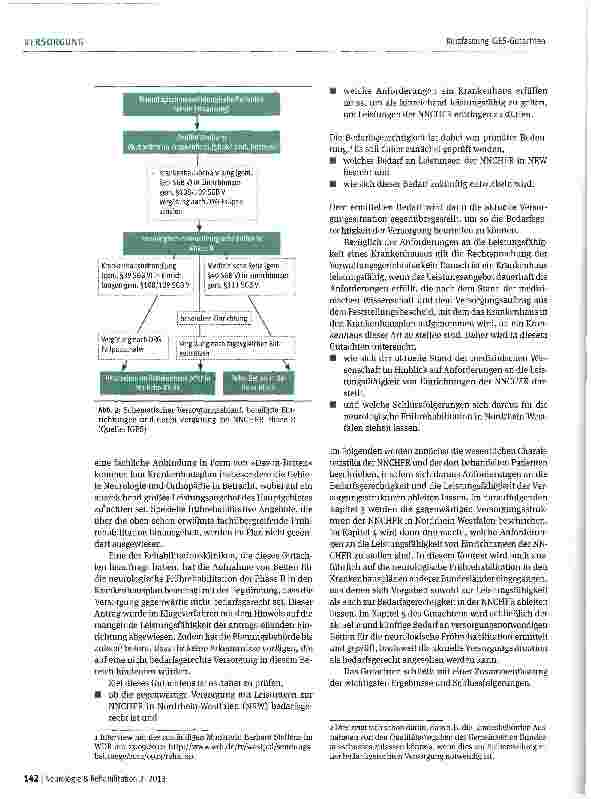 Vorschauseite 2: Kurzfassung zum Gutachten zur Abbildung der neurologisch-neurochirurgischen Frührehabilitation im Rahmen der Krankenhausplanung