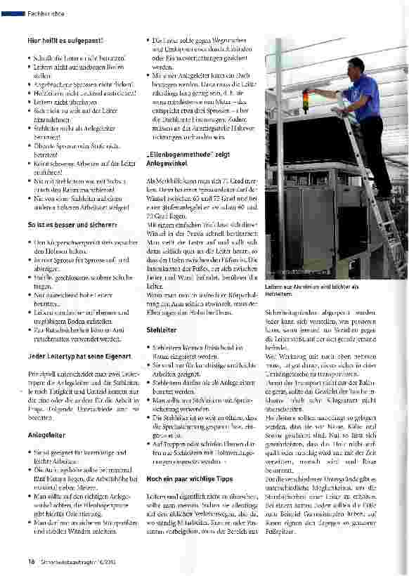 Vorschauseite 3: Sicher rauf und unfallfrei runter