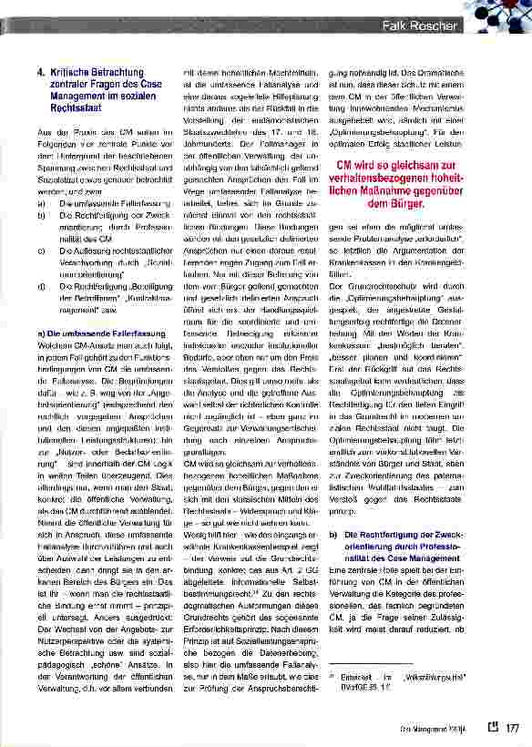 Vorschauseite 6: Case Management als eigenständige Handlungsform öffentlicher Verwaltung?