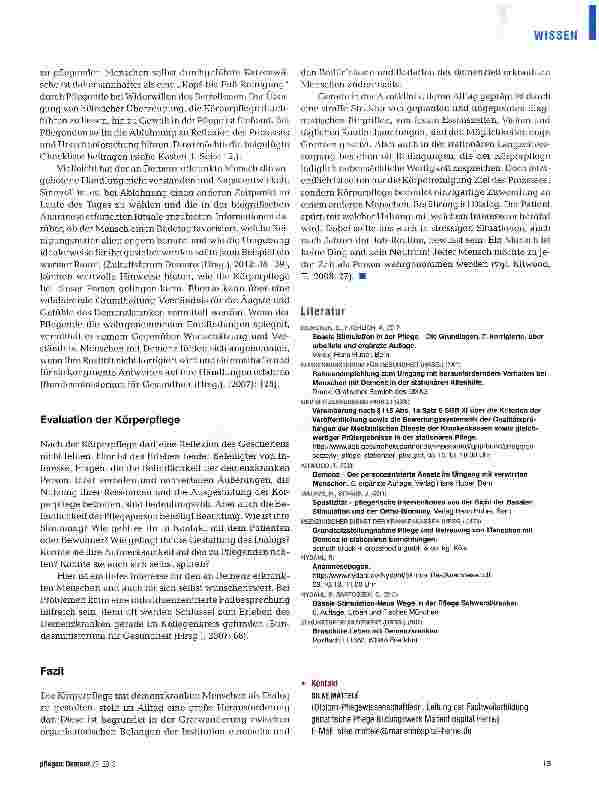 Vorschauseite 6: Körperpflege als Dialog