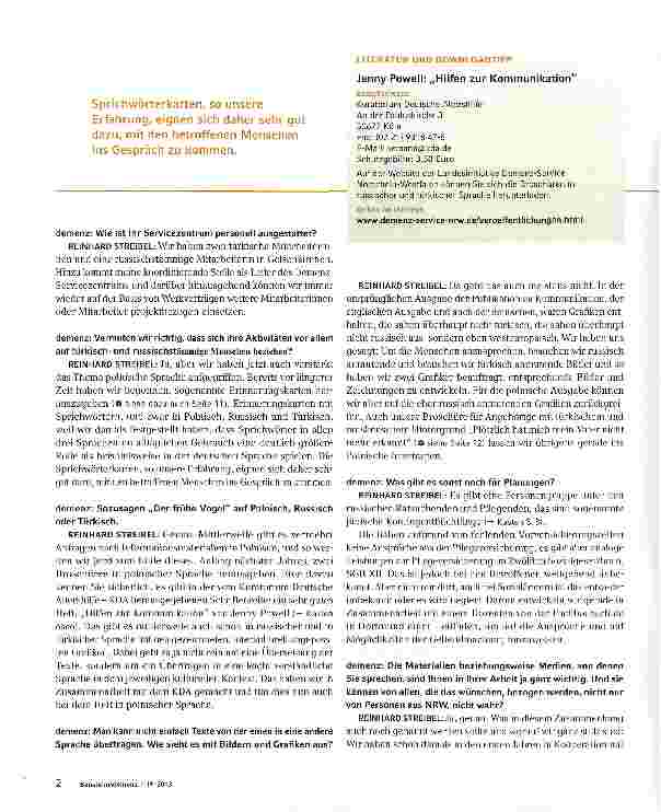 Vorschauseite 2: Der Geruch von Krasnaja Moskwa - Hilfe für Demenzbetroffene mit Einwanderungsbiografie