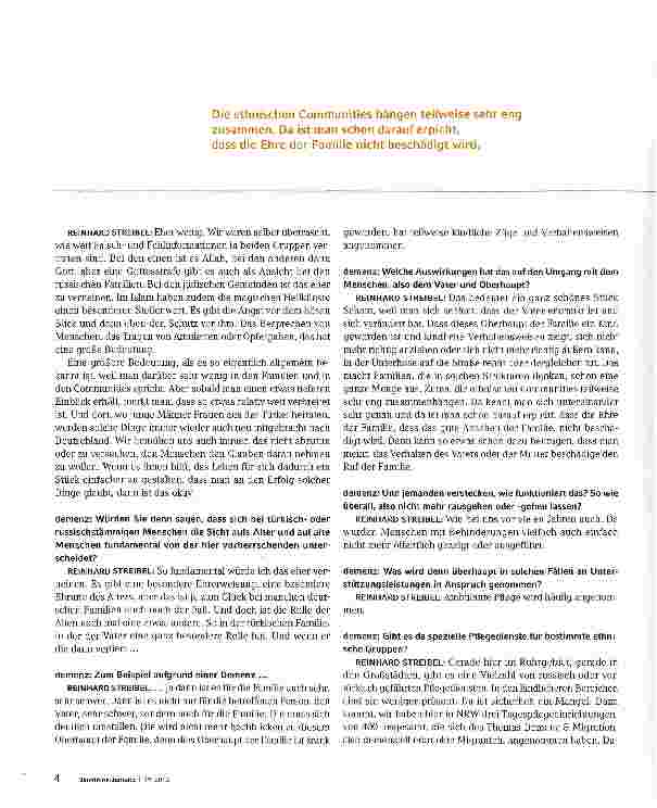 Vorschauseite 4: Der Geruch von Krasnaja Moskwa - Hilfe für Demenzbetroffene mit Einwanderungsbiografie
