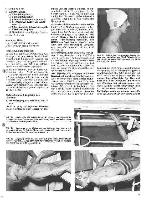 Vorschauseite 2: Grundlagen und Technik des Gipsverbandes 34. Folge: Rumpfgipsverband m. Kopfstütze, Rumpf-Hals-Kopf-Gipsverband, Thorax-Hals-Kopf-Gipsverband