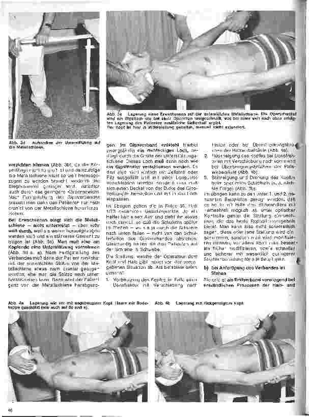 Vorschauseite 3: Grundlagen und Technik des Gipsverbandes 34. Folge: Rumpfgipsverband m. Kopfstütze, Rumpf-Hals-Kopf-Gipsverband, Thorax-Hals-Kopf-Gipsverband