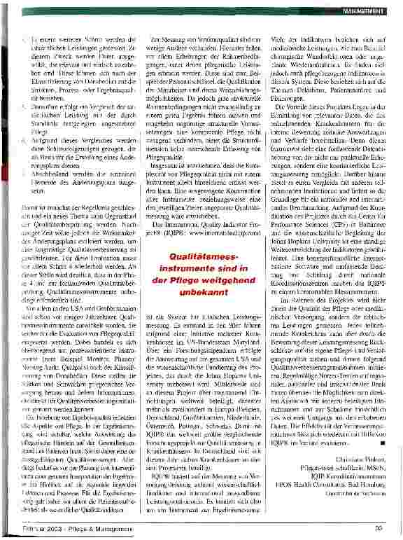 Vorschauseite 2: Leistungsmessung: Unverzichtbarer Bestandteil der Qualitätsentwicklung