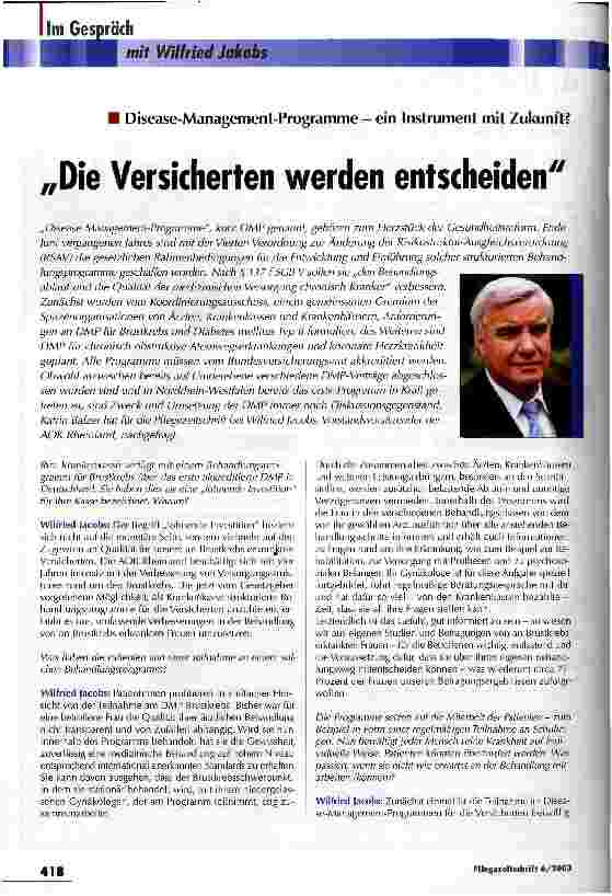 Vorschauseite 1: Die Versicherten werden entscheiden