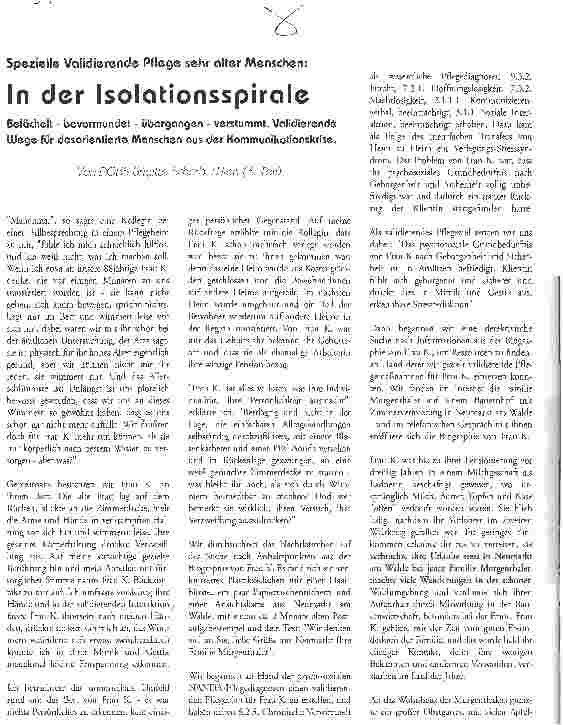 Vorschauseite 1: In der Isolationsspirale 3. Teil: Rückzug - sich wiederholende Bewegung