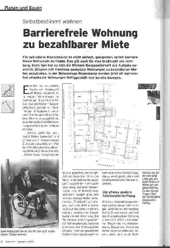 Vorschauseite 1: Barrierefreie Wohnung zu bezahlbarer Miete