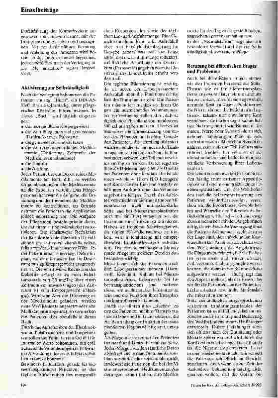 Vorschauseite 2: Pflegerische Betreuung von Patienten nach Leberund Nierentransplantation