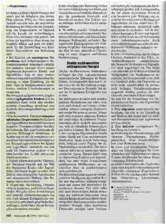 Vorschauseite 3: Depressive Kinder Depressive Störungen bei Kindern und Jugendlichen
