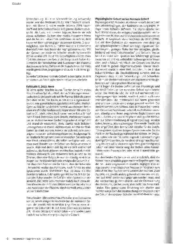 Vorschauseite 3: Die physiologische Geburt - soll sie gerettet werden?