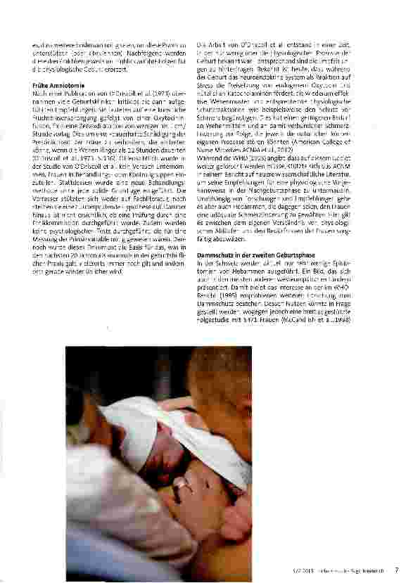 Vorschauseite 4: Die physiologische Geburt - soll sie gerettet werden?