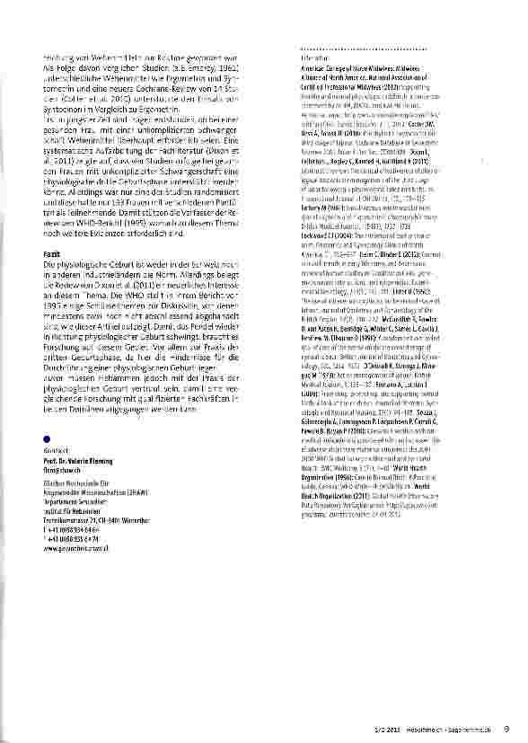 Vorschauseite 6: Die physiologische Geburt - soll sie gerettet werden?