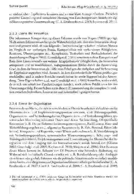 Vorschauseite 6: Einflussfaktoren in Disseminationsund Implementierungsprozessen