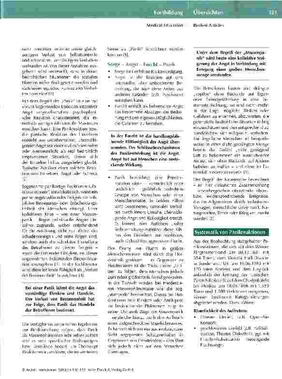 Vorschauseite 2: Panikreaktionen und Massenphänomene im Großschadensfall