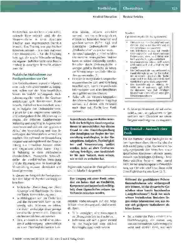 Vorschauseite 4: Panikreaktionen und Massenphänomene im Großschadensfall