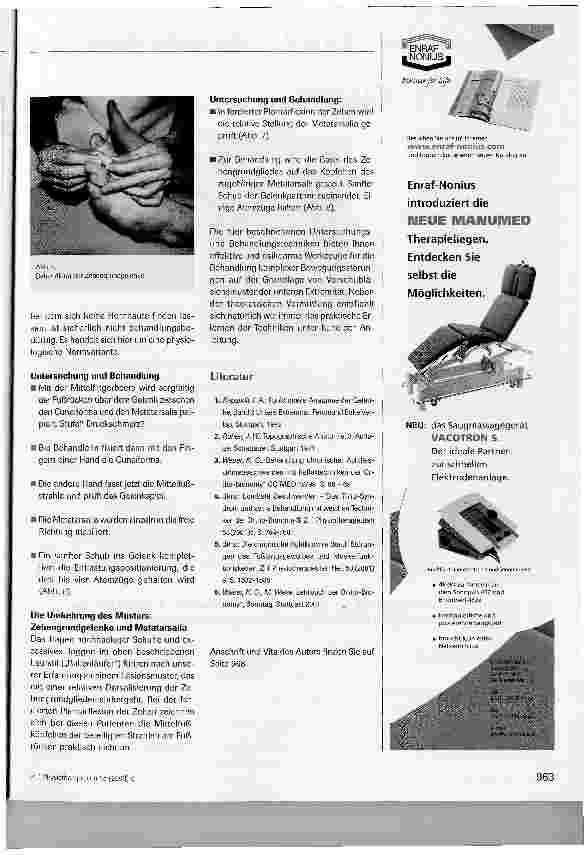 Vorschauseite 4: Vorschubläsionsmuster der unteren Extremität und ihre Behandlung