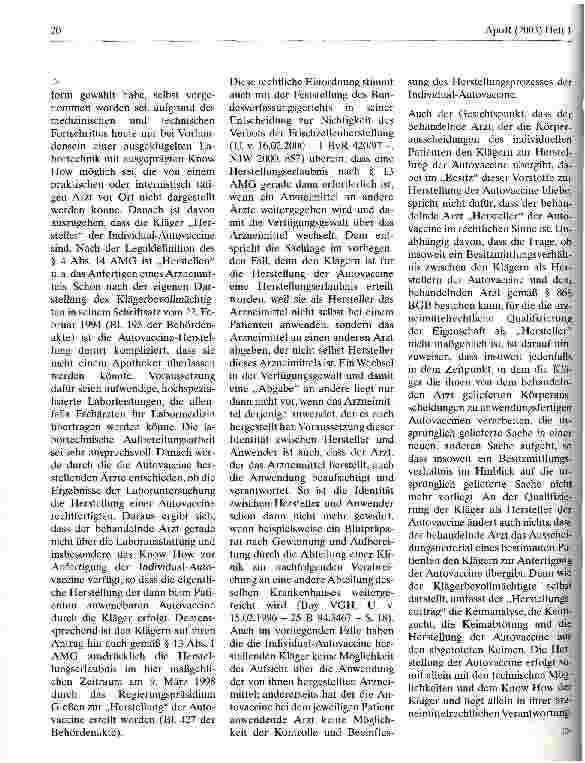 Vorschauseite 4: Arzneimittel dürfen nur von Apotheken in den Verkehr gebracht werden Hess. VGH, Urteil vom 12. November 2002