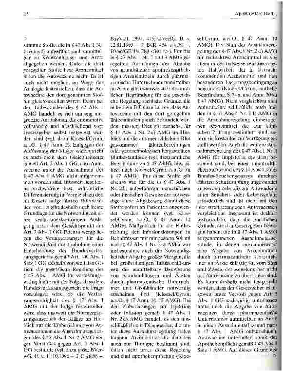 Vorschauseite 6: Arzneimittel dürfen nur von Apotheken in den Verkehr gebracht werden Hess. VGH, Urteil vom 12. November 2002