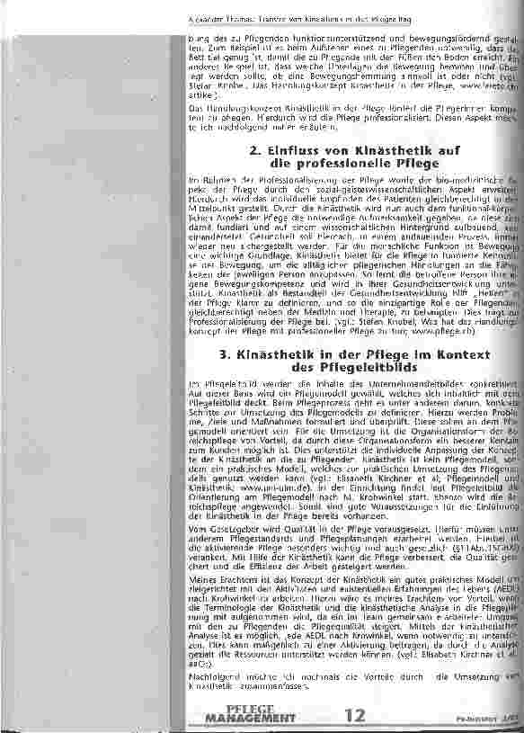 Vorschauseite 3: Transfer von Kinästhetik in den Pflegealltag